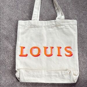 Louis Vuitton Cream Tote with Orange and Pink Accents 200 trunks limited edition